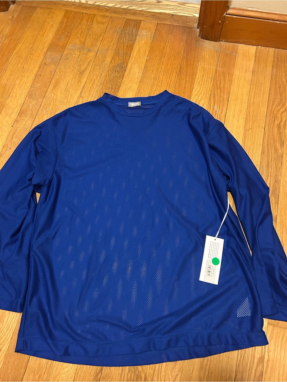 Aquarius Cocktail NWT Men's Blue Long-Sleeve Performance Shirt